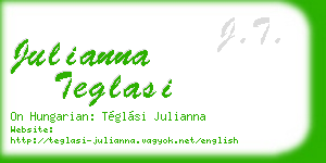 julianna teglasi business card